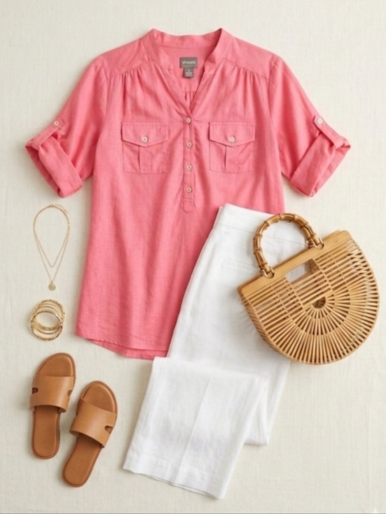 Chico's Tops - CHICO'S womans Cotton Button Down